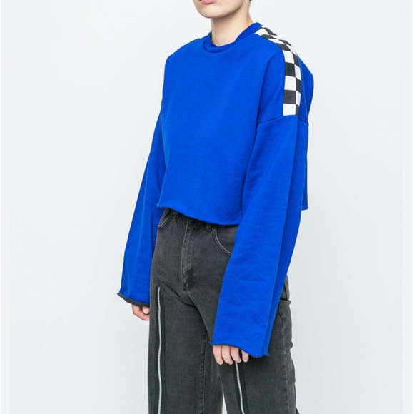 The Ragged Priest Cropped Pullover Boxy Black Sweatshirt Women’s Size XS - Picture 1 of 11